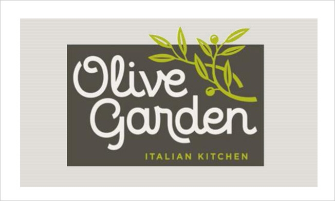 The new logo developed for Italian restaurant chain Olive Garden