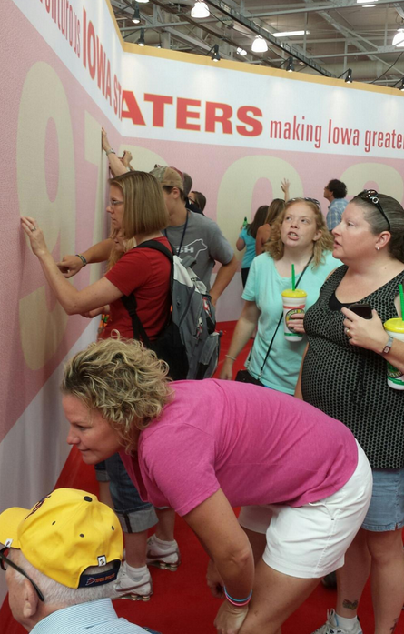 Iowa State University "The Wall" Design at the Iowa State Fair